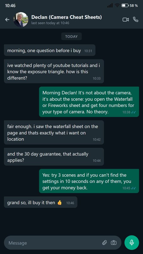 A sceptic asks how this is different from a tutorial video